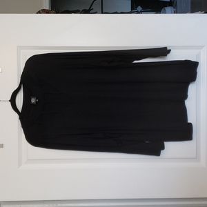 Bobeau black long sleeve plus size shirt -FINAL PRICE